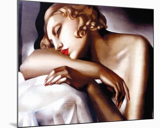 La Dormeuse-Tamara de Lempicka-Mounted Premium Giclee Print
