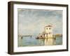 La douane à Venise-Félix Ziem-Framed Giclee Print