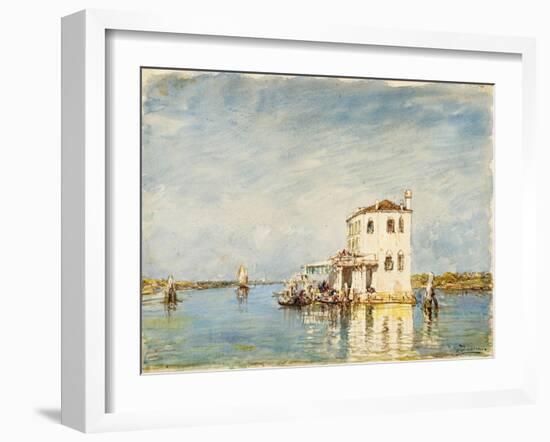 La douane à Venise-Félix Ziem-Framed Giclee Print