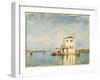 La douane à Venise-Félix Ziem-Framed Giclee Print