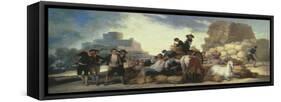 La Era O El Verano, the Threshing Floor or Summer, Tapestry Cartoon, 1786-Francisco de Goya-Framed Stretched Canvas