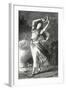 La Esmeralda - Illustration from Notre Dame De Paris, 19th Century-Gustave Brion-Framed Giclee Print