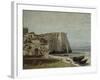 La falaise d'Etretat après l'orage-Gustave Courbet-Framed Giclee Print