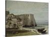 La falaise d'Etretat après l'orage-Gustave Courbet-Stretched Canvas