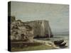 La falaise d'Etretat après l'orage-Gustave Courbet-Stretched Canvas