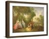 La Famille De Bourbon-Conti-Nicolas Lancret-Framed Giclee Print