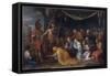 La Famille de Darius aux pieds d'Alexandre dit "la tente de Darius"-Charles Le Brun-Framed Stretched Canvas