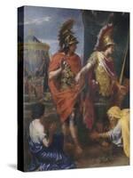 La Famille de Darius aux pieds d'Alexandre dit "la tente de Darius"-Charles Le Brun-Stretched Canvas