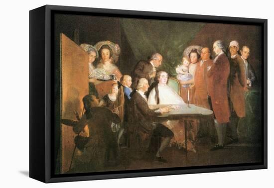 La Famille De L Infant Don Louis-Francisco de Goya-Framed Stretched Canvas