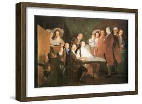 La Famille De L Infant Don Louis-Francisco de Goya-Framed Art Print