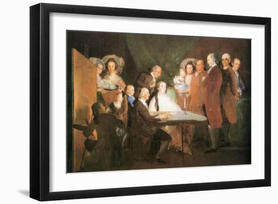 La Famille De L Infant Don Louis-Francisco de Goya-Framed Art Print