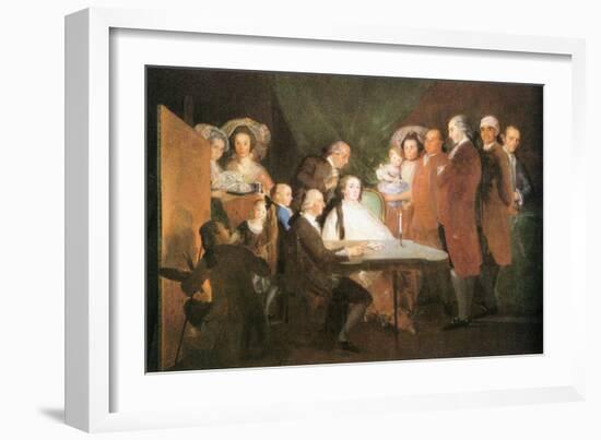 La Famille De L Infant Don Louis-Francisco de Goya-Framed Art Print