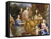 La Famille de Louis XIV en 1670 représentée en Travestis mythologiques-Jean Nocret-Framed Stretched Canvas