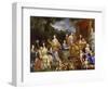 La Famille de Louis XIV en 1670 représentée en Travestis mythologiques-Jean Nocret-Framed Premium Giclee Print