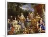 La Famille de Louis XIV en 1670 représentée en Travestis mythologiques-Jean Nocret-Framed Giclee Print