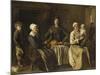 La Famille heureuse ou le retour du baptême-Louis Le Nain-Mounted Giclee Print