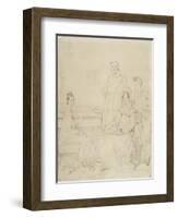 La famille Stamaty-Jean-Auguste-Dominique Ingres-Framed Giclee Print