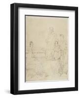 La famille Stamaty-Jean-Auguste-Dominique Ingres-Framed Giclee Print