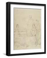 La famille Stamaty-Jean-Auguste-Dominique Ingres-Framed Giclee Print