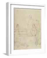 La famille Stamaty-Jean-Auguste-Dominique Ingres-Framed Giclee Print