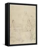 La famille Stamaty-Jean-Auguste-Dominique Ingres-Framed Stretched Canvas