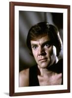 La feline CAT PEOPLE by Paul Schrader with MALCOLM MCDOWELL, 1982 (photo)-null-Framed Photo