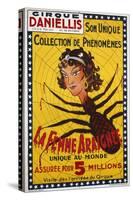 La Femme Araignee Poster-null-Stretched Canvas