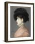 La femme au chapeau noir : portrait d'Irma Brunner la Viennoise-Edouard Manet-Framed Giclee Print