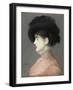 La femme au chapeau noir : portrait d'Irma Brunner la Viennoise-Edouard Manet-Framed Giclee Print