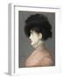 La femme au chapeau noir : portrait d'Irma Brunner la Viennoise-Edouard Manet-Framed Giclee Print