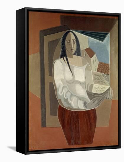 La Femme au Livre (Woman with Book), 1926-Juan Gris-Framed Stretched Canvas