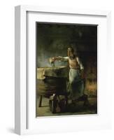 La Femme au Puits-Jean-François Millet-Framed Giclee Print