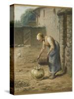 La femme au puits-Jean-François Millet-Stretched Canvas