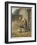 La femme au puits-Jean-François Millet-Framed Giclee Print