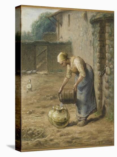 La femme au puits-Jean-François Millet-Stretched Canvas