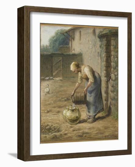 La femme au puits-Jean-François Millet-Framed Giclee Print