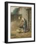 La femme au puits-Jean-François Millet-Framed Giclee Print