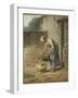 La femme au puits-Jean-François Millet-Framed Giclee Print