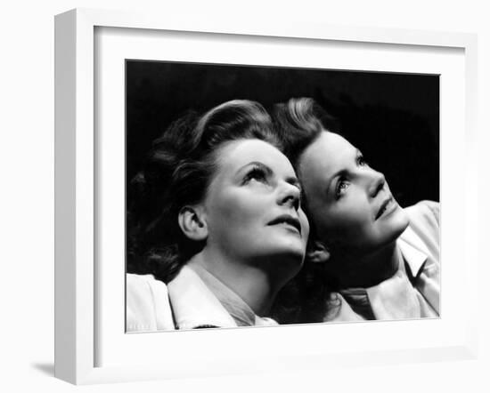 La Femme aux deux Visages TWO-FACED WOMAN by George Cukor with Greta Garbo, 1941 (b/w photo)-null-Framed Photo