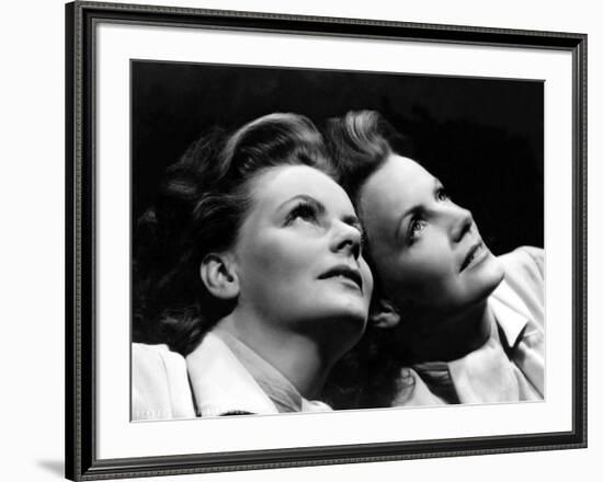 La Femme aux deux Visages TWO-FACED WOMAN by George Cukor with Greta Garbo, 1941 (b/w photo)-null-Framed Photo