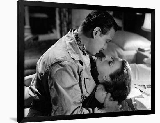 La Femme aux deux Visages TWO-FACED WOMAN by George Cukor with Melvin Douglas and Greta Garbo, 1941-null-Framed Photo