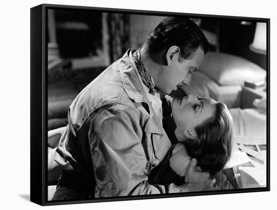 La Femme aux deux Visages TWO-FACED WOMAN by George Cukor with Melvin Douglas and Greta Garbo, 1941-null-Framed Stretched Canvas