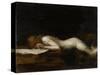 La femme qui lit : La Liseuse (recto)-Jean Jacques Henner-Stretched Canvas