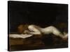 La femme qui lit : La Liseuse (recto)-Jean Jacques Henner-Stretched Canvas