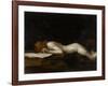 La femme qui lit : La Liseuse (recto)-Jean Jacques Henner-Framed Giclee Print