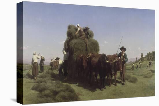 La fenaison en Auvergne-Rosa Bonheur-Stretched Canvas