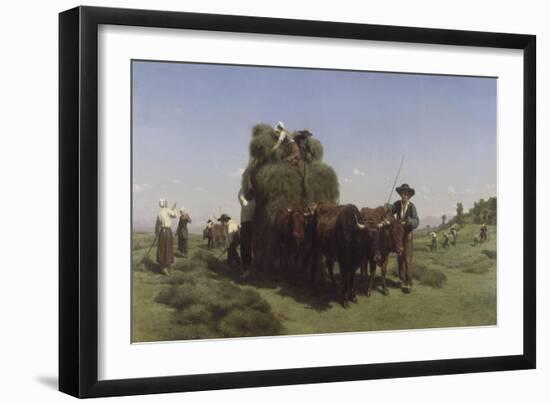 La fenaison en Auvergne-Rosa Bonheur-Framed Giclee Print