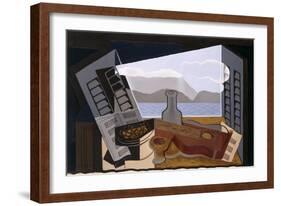 La Fenetre Ouverte (The Open Window)-Juan Gris-Framed Giclee Print