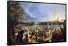 La Feria De Sevilla, 1847-Andres Cortes-Framed Stretched Canvas