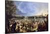 La Feria De Sevilla, 1847-Andres Cortes-Stretched Canvas